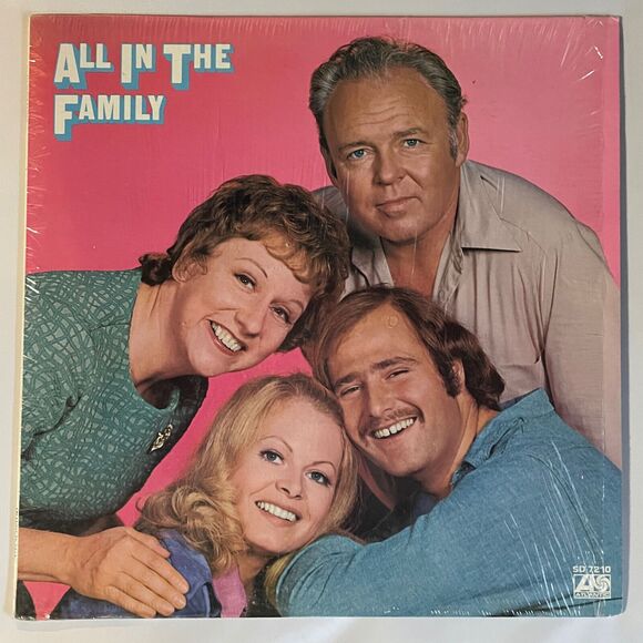 All In The Family TV SOUNDTRACK Used Vinyl Record with Booklet COLLECTORS SHAPE - Picture 1 of 9